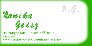 monika geisz business card